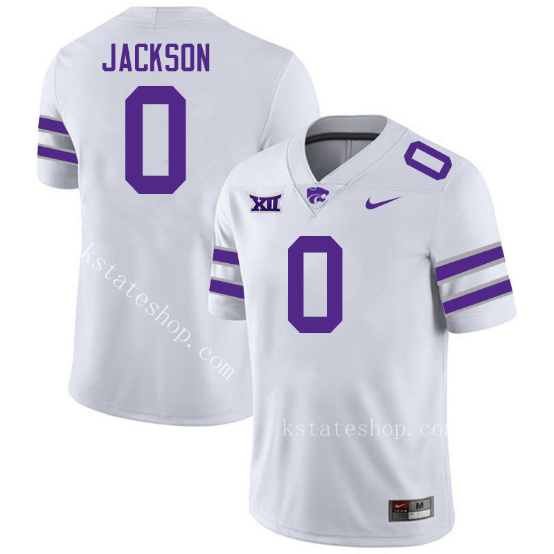 Jadon Jackson Kansas State Jersey,Kansas State Wildcats #0 Jadon Jackson Jersey College Youth-White